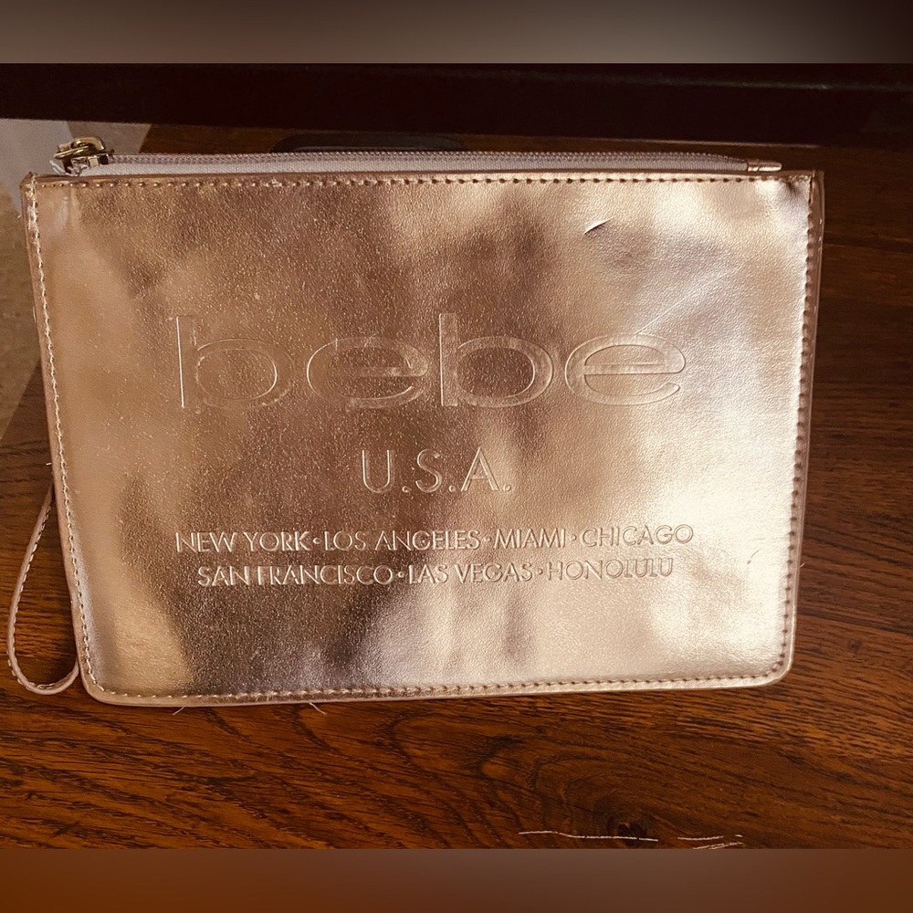Bebe Elegant  Vintage Rose Gold Cosmetics Bag